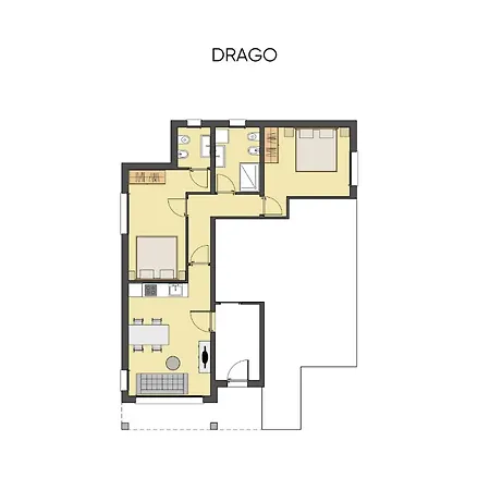 Trilocale Piazza Drago - Adria - Family